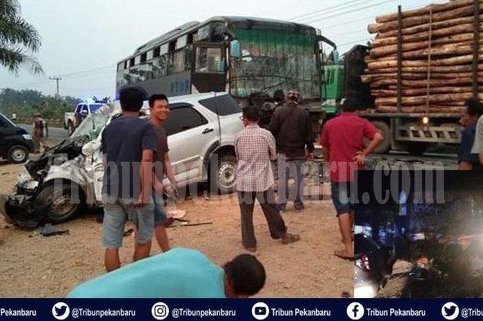 Leonardo Dicaprio menggunakan Daihatsu Terios tewas dalam tabrakan beruntun di Riau