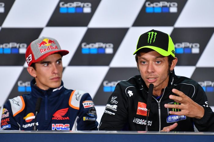 Valentino Rossi jelaskan perihal mesin inline 4 dan V4 di MotoGP di sesi jumpa pers MotoGP Inggris