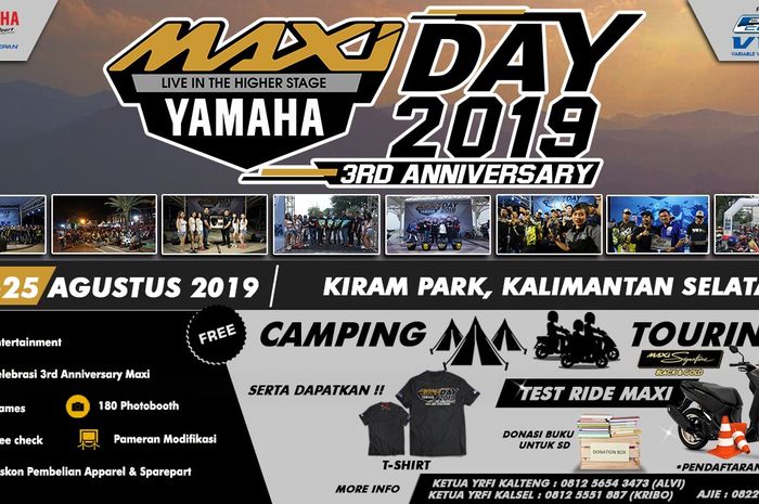 Maxi Yamaha Day 2019 bakal digelar di Banjarmasin, Kalimantan Selatan