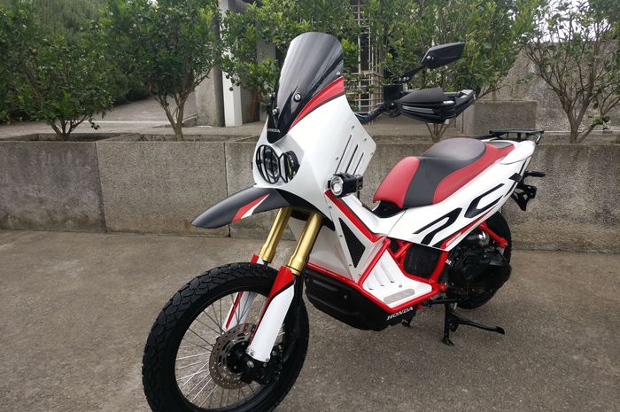 Honda PCX berkonsep adventure ubahan Mochammad I Putu Tony Hadi Putra di Honda Dream Ride Project (HDRP) 2019