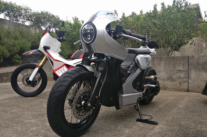 Honda PCX berkonsep caferacer ubahan Mochammad Fiqhi Wahyu Pratama di Honda Dream Ride Project (HDRP) 2019