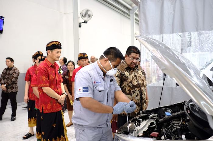 Fasilitas body repair &amp; paint terbaru Suzuki di Bali.