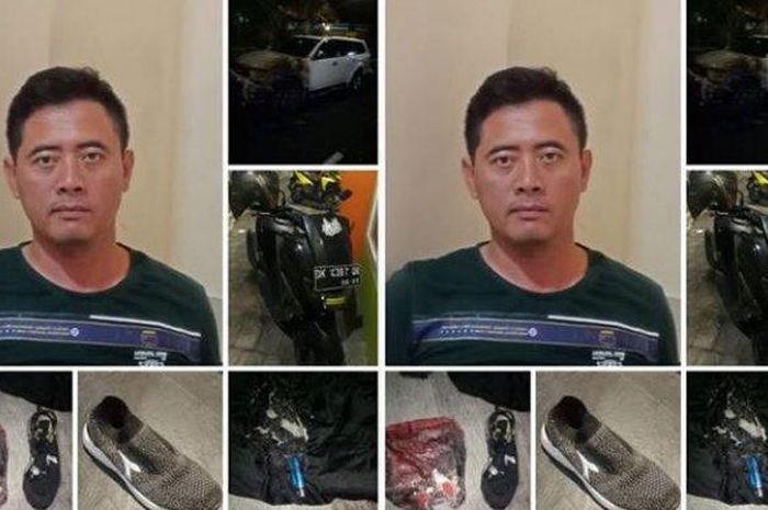 Pelaku pembakaran Pajero Sport di Bali yang ditolong pemilik mobil