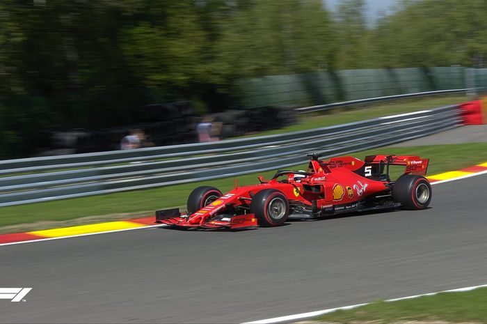 Sebastian Vettel tercepat di FP1 F1 Belgia