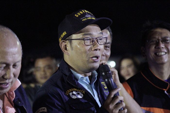 Gubernur Jawa Barat, Ridwan Kamil saat pembukaan ISSOM Night Race 2019