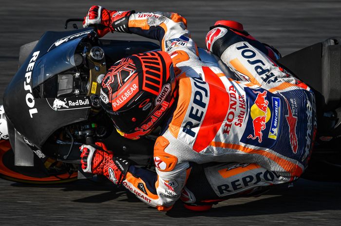 Marc Marquez dinilai belum menunjukkan potensi seungguhnya di tes MotoGP Misano, Italia