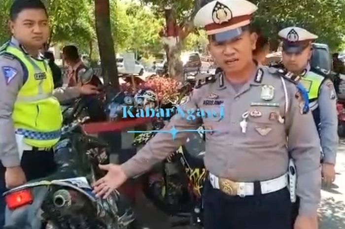 Rombongan motor trail adventure disita polisi gara-gara menggunakan knalpot brong