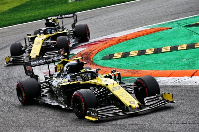 Kedua pembalap Renault F1 Team, Daniel Riciardo dan Nico Hulkenberg tempati posisi 4 dan 5 di Monza (8/9)
