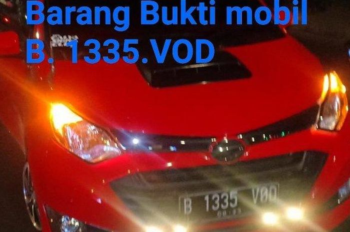 Daihatsu Sigra milik pengemudi taksi online jadi sasaran perampasan