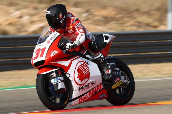 Gerry Salim berhasil finish di Moto2 Aragon 2019