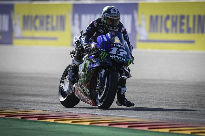 Maverick Vinales tercepat di sesi Warm Up MotoGP Aragon 2019