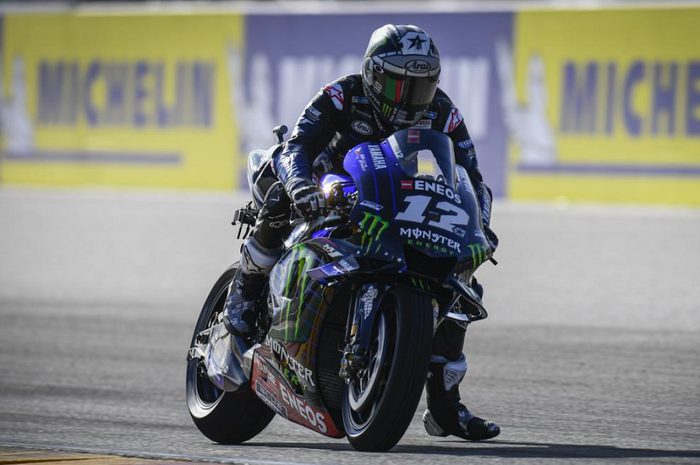Maverick Vinales tercepat di warm-up MotoGP Aragon