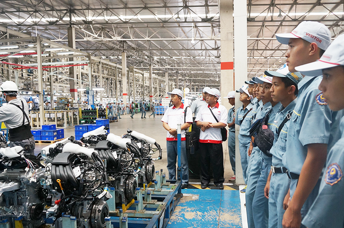 Ilustrasi pabrik PT Nissan Motor Indonesia (NMI) di Purwakarta, Jawa Barat.