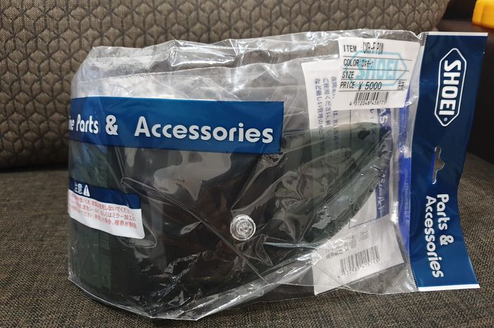 Ilustrasi visor original Shoei