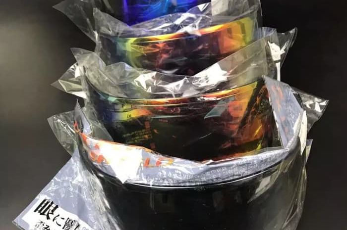 Ilustrasi visor clone Shoei