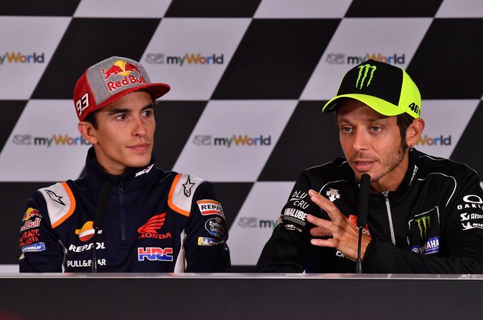 Valentino Rossi dan Marc Marquez