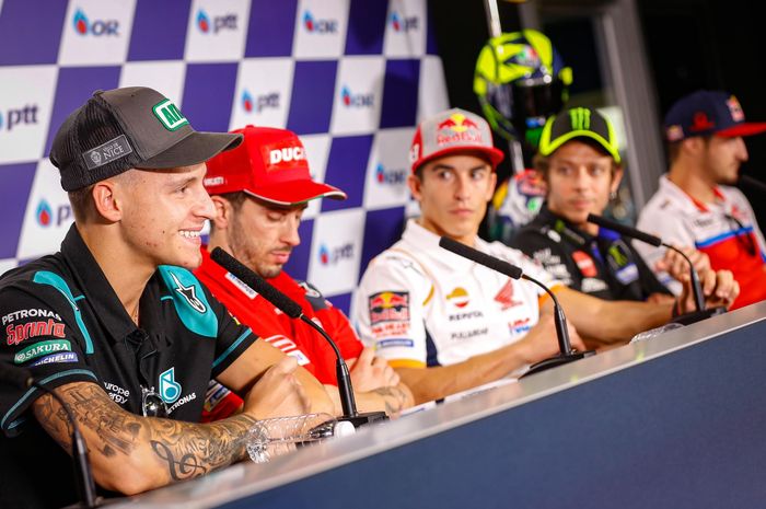 Fabio Quartararo, Valentino Rossi dan Aleix Espargaro kasih komentar soal Marc Marquez di MotoGP Thailand 2019