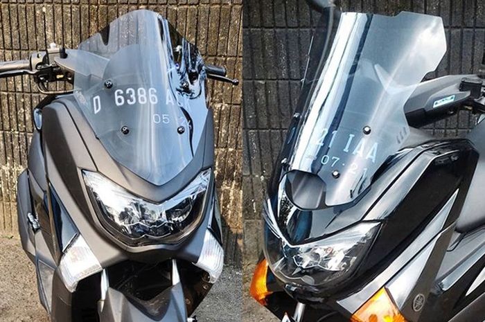 Beberapa model windshield Yamaha NMAX dari Geba Leisure Part