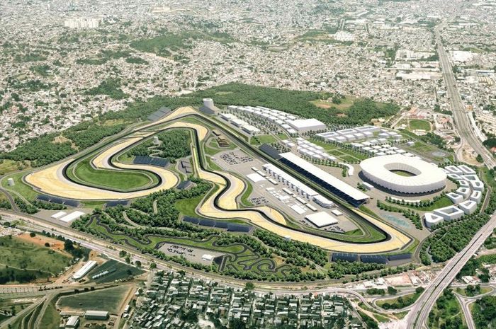 Ilustrasi sirkuit calon venue MotoGP Brasil 2022