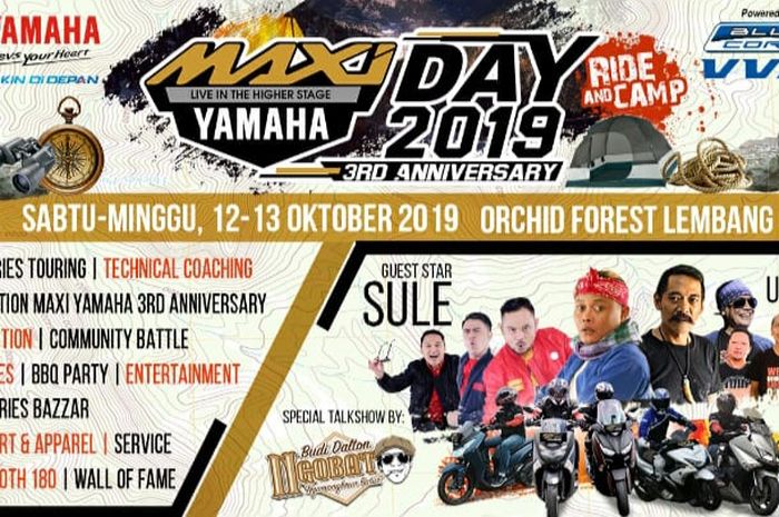 MAXI Yamaha Day 2019 Bandung bakal digelar 12 hingga 13 Februari 2019