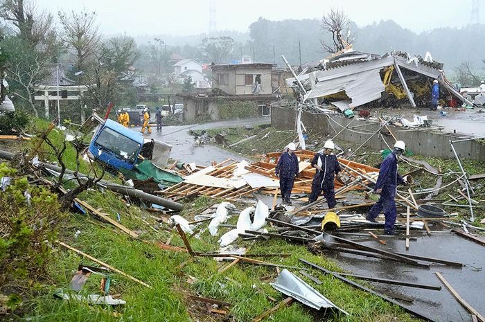 Dahsyatnya Topan Hagibis di Jepang