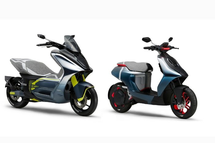 Yamaha E1 (kiri) dan E2 (Kanan) yang akan diperkenalkan Yamaha Global secara world premiere di ajang TMS 2019.