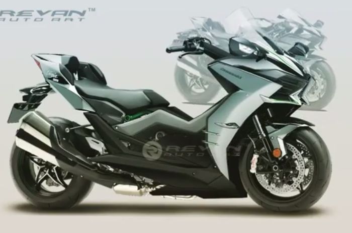 Kawasaki H2 versi skutik