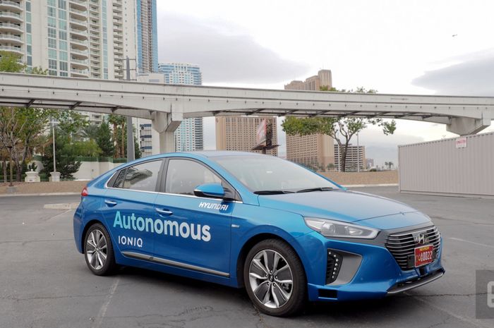 Ilustrasi mobil otonom dari Hyundai