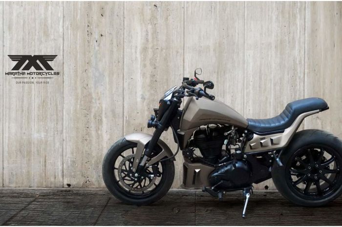 Royal Enfield 500 dirombak dengan konsep robot