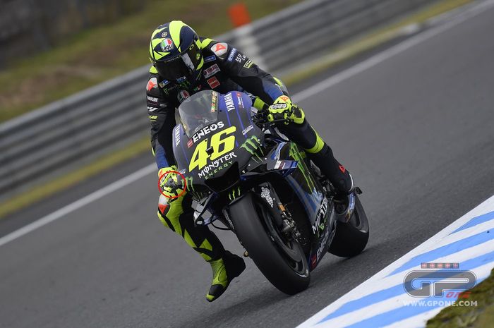 Valentino Rossi pakai teknik ngerem baru di MotoGP Jepang