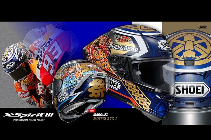 Shoei X-Spirit III edisi Marc Marquez Motegi 2018 TC-2