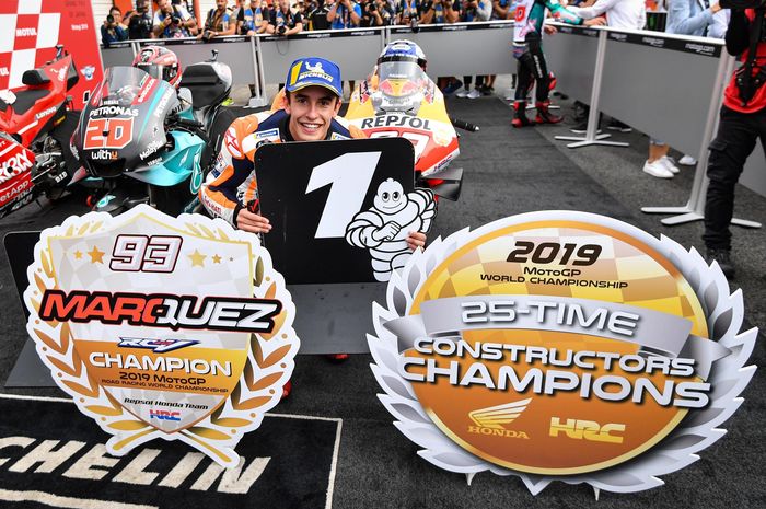 Marc Marquez berikan Honda dua gelar juara dunia MotoGP di tahun 2019 usai MotoGP Jepang