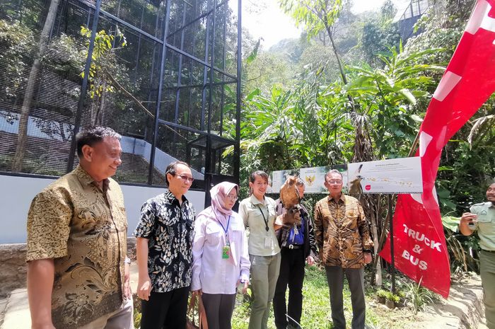 Kandang Elang Jawa Hino Indonesia untuk Taman Safari Indonesia