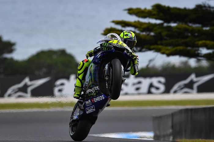 Valentino Rossi nyaris merebut posisi 3 dari Marc Marquez di sesi Kualifikasi MotoGP Australia 2019