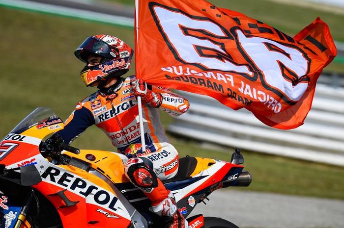 Pebalap Marc Marquez berhasil memenangkan juara MotoGP Australia 2019