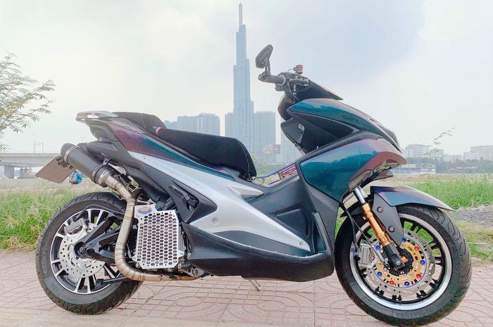 Modifikasi Yamaha Aerox bermesin 200cc