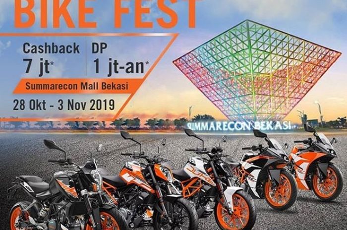 KTM Bike Fest 2019 di Summarecon Mall Bekasi.