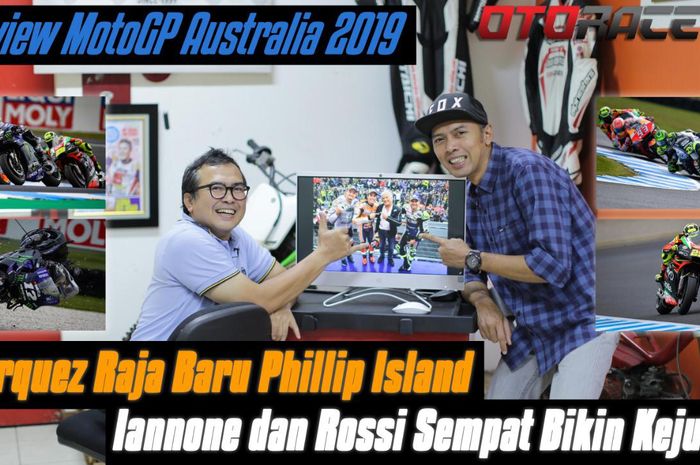 Dua wartawan senior, Joni Lono Mulia dan Eka Budhiansyah, akan membahas kemenangan Marquez, kejutan dari Valentino Rossi dan Andrea Ianonne, serta topik lainnya seputar MotoGP Australia 2019.