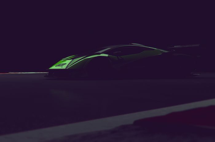 Teaser Hypercar terbaru Lamborghini yang  dikembangkan Lamborghini Squadra Course