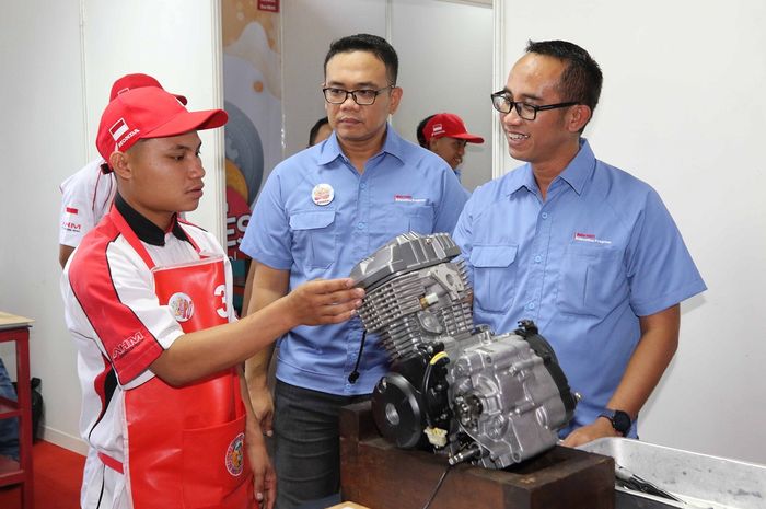 Rangkaian pengujian untuk mengetahui kemampuan analisis peserta dalam permasalahan pada motor Honda