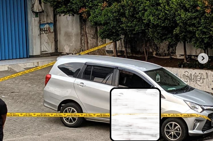 Toyota Calya berlumuran darah, sopir diduga jadi korban pembunuhan
