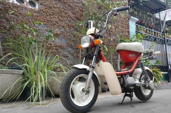 Yamaha Malic, skutik 2-tak yang bentuknya mirip sepeda anak-anak