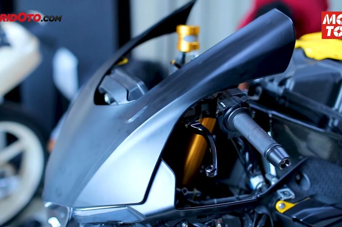 Ilustrasi hasil bodi motor yang sudah dilapis stiker