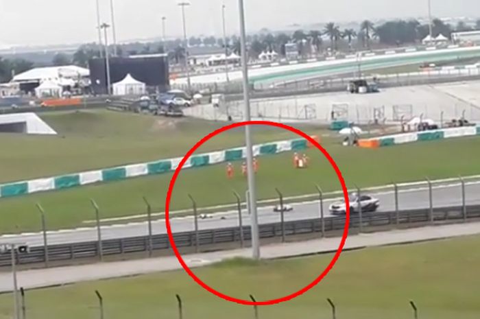 Detik-detik kecelakaan yang menewaskan pembalap Indonesia Afridza Munandar di Asia Talent Cup 2019