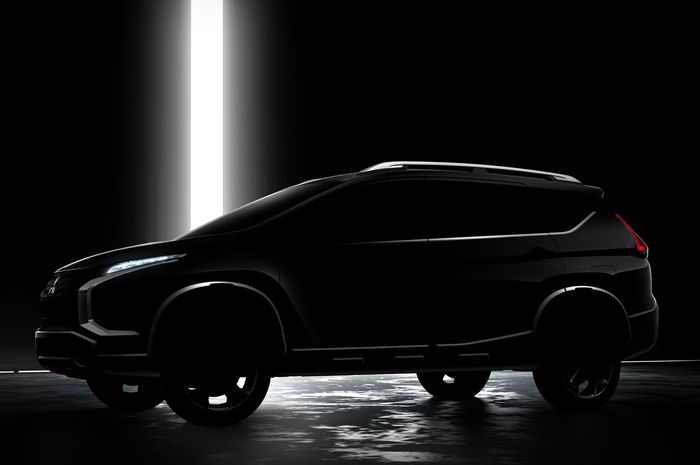 Foto teaser varian SUV dari Mitsubishi Xpander alias Xpander Cross