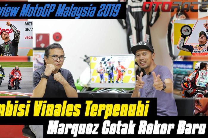 Dua wartawan senior, Joni Lono Mulia dan Eka Budhiansyah, akan membahas kemenagan Maverick Vinales, rekor baru Marc Marquez, performa Valentino Rossi, serta topik lainnya seputar MotoGP Malaysia 2019.