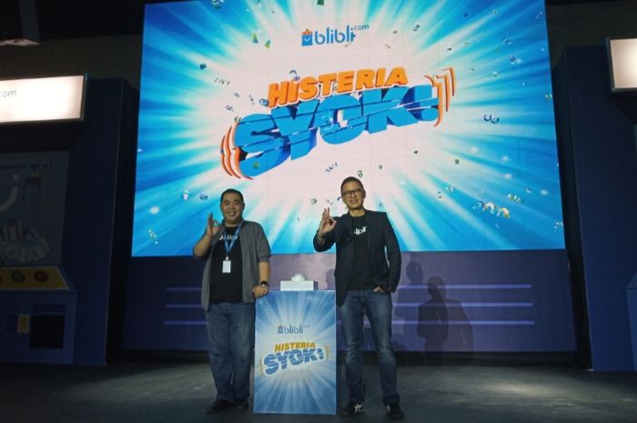 Andy Adrian, Deputy CMO Blibli.com (kanan) dan Geoffrey L. Dermawan, SVP Trade Partnership Merchant Sales Operation and Development Blibli.com (kiri).