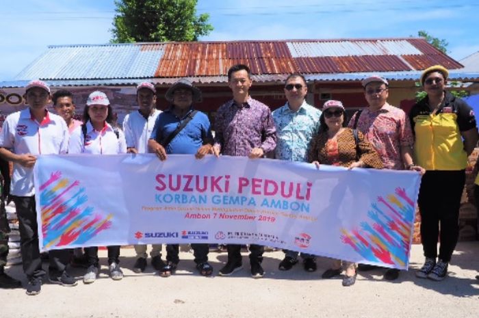 PT SIS melakukan program &ldquo;Suzuki Peduli Gempa Maluku 2019&rdquo;.