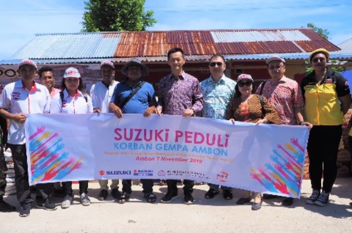 PT SIS melakukan program &ldquo;Suzuki Peduli Gempa Maluku 2019&rdquo;.