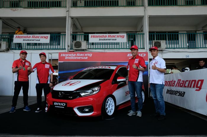 All New Honda Brio yang dipakai turun di Indonesia Touring Car Race 1.200 cc oleh tim Honda Racing Indonesia musim 2020